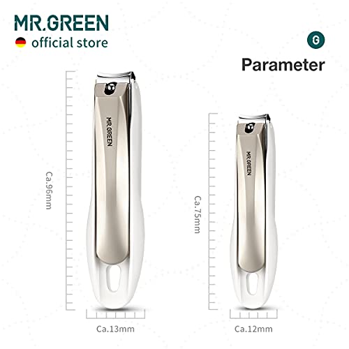 MR.GREEN Nail Clippers Anti Splash Fingernail Cutter Stainless Steel Manicure...
