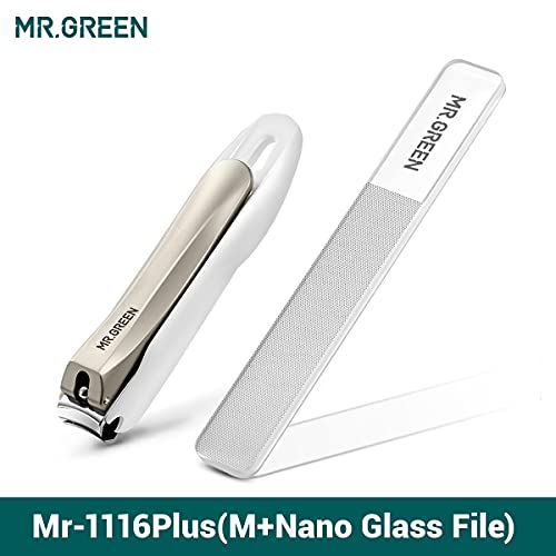 MR.GREEN Nail Clippers Anti Splash Fingernail Cutter Stainless Steel Manicure...