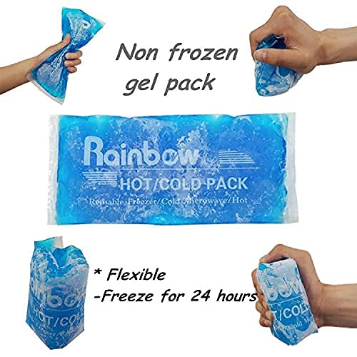 2 Pack Ice Packs for Injuries Reusable Hot Cold Gel Pack Cold Pack for Injuri...