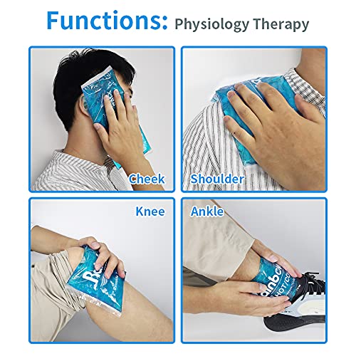 2 Pack Ice Packs for Injuries Reusable Hot Cold Gel Pack Cold Pack for Injuri...