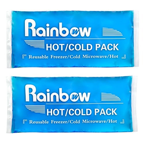 2 Pack Ice Packs for Injuries Reusable Hot Cold Gel Pack Cold Pack for Injuri...