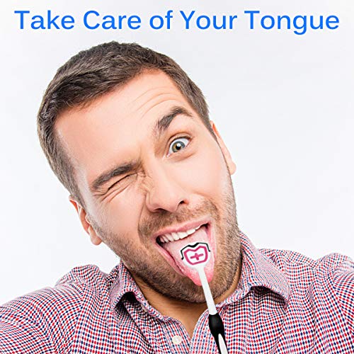 Tongue Brush, Tongue Scraper, Tongue Cleaner Helps Fight Bad Breath, 3 Tongue...
