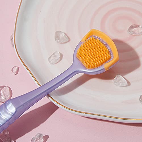 Tongue Brush, Tongue Scraper, Tongue Cleaner Helps Fight Bad Breath, 4 Tongue...