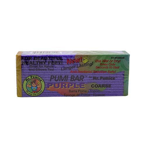 Mr. Pumice Purple Pumi Bar (Single): Extra-Coarse Callus Remover, Pedicure St...