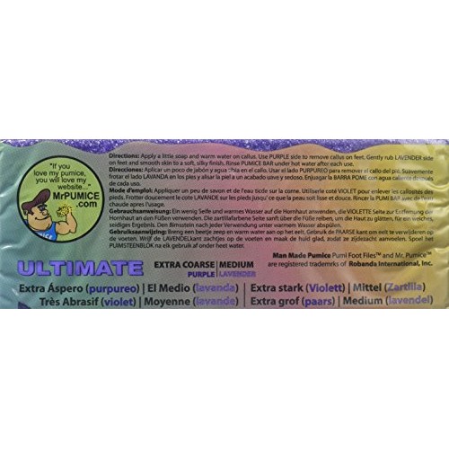 Mr. Pumice Ultimate Pumi Bar, 2-in-1 Callus Remover, Pedicure Stone & Ped Fil...