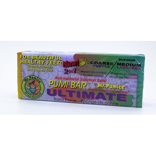 Mr. Pumice Ultimate Pumi Bar (4 Pack): 2-in-1 Callus Remover, Pedicure Stone ...