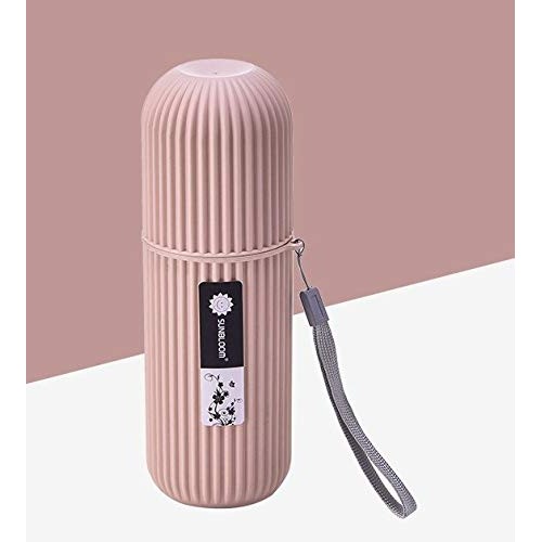 Travel Toothbrush Containers (Grey and Pink)