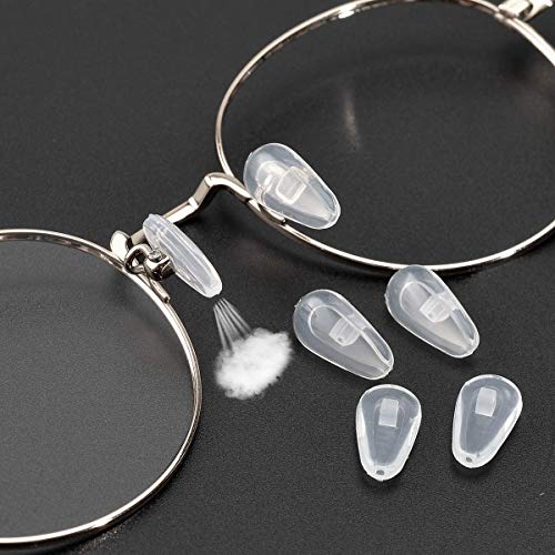 Mr.ZzjOOj Eyeglasses Nose Pads, Upgraded Soft Silicone Air Chamber Eyeglass N...