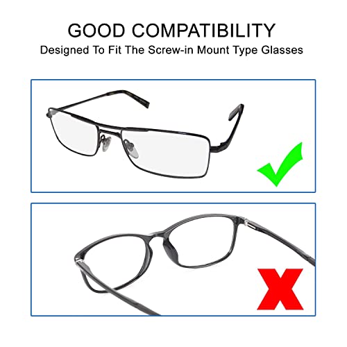 Mr.ZzjOOj Eyeglasses Nose Pads, Upgraded Soft Silicone Air Chamber Eyeglass N...