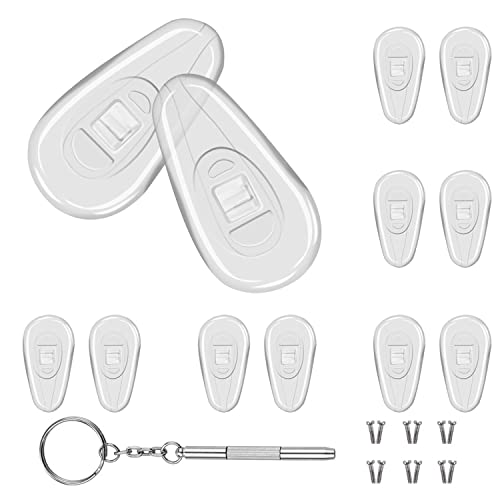 Mr.ZzjOOj Eyeglasses Nose Pads, Upgraded Soft Silicone Air Chamber Eyeglass N...