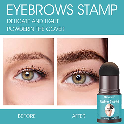 Eyebrow Stamp Stencil Kit, Brow Stamp and Eyebrow Shaping Kit, Waterproof Eye...