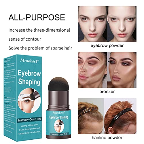 Eyebrow Stamp Stencil Kit, Brow Stamp and Eyebrow Shaping Kit, Waterproof Eye...