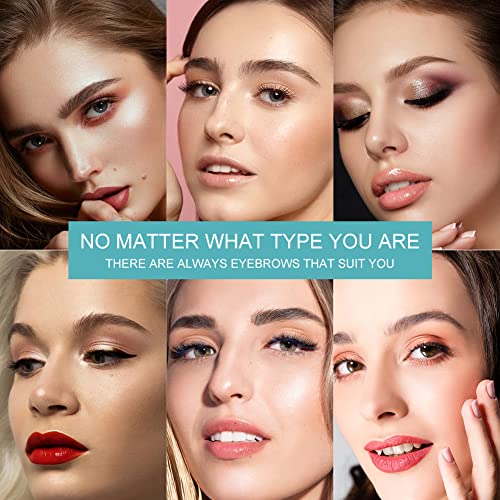 Eyebrow Stamp Stencil Kit, Brow Stamp and Eyebrow Shaping Kit, Waterproof Eye...