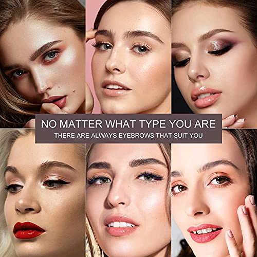 Eyebrow Stamp Stencil Kit, One Step Brow Stamp Shaping Kit, Waterproof Brow S...