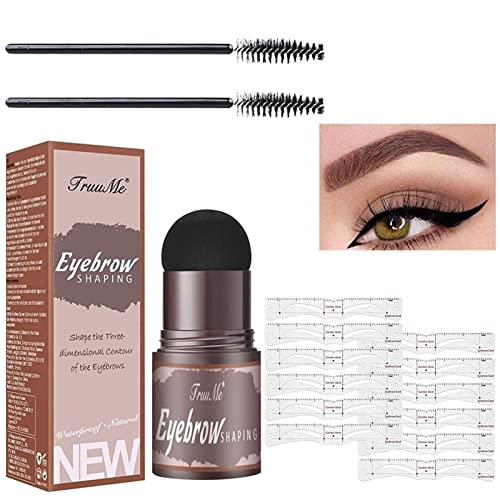 Eyebrow Stamp Stencil Kit, One Step Brow Stamp Shaping Kit, Waterproof Brow S...