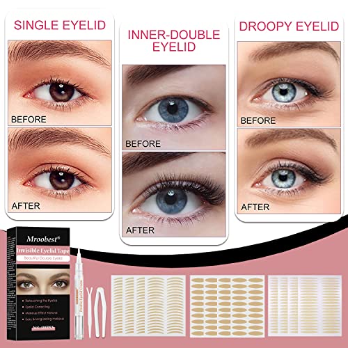 Eyelid Tape, Eyelid Lifter Strips, Ultra Invisible Double Eyelid Sided Sticky...