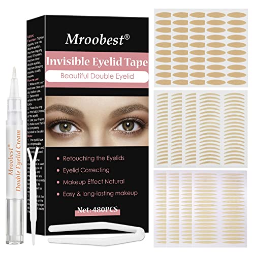 Eyelid Tape, Eyelid Lifter Strips, Ultra Invisible Double Eyelid Sided Sticky...