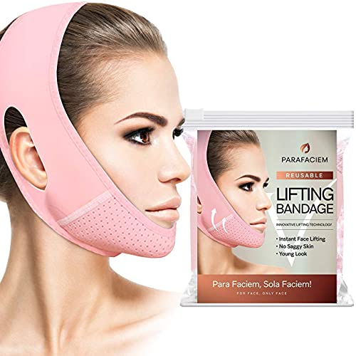 ParaFaciem Reusable V Line Mask Facial Slimming Strap Double Chin Reducer Chi...