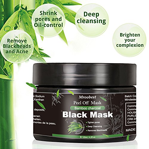 Peel Off Face Mask, Charcoal Peel Off Black Mask, Deep Cleansing Facial Mask,...