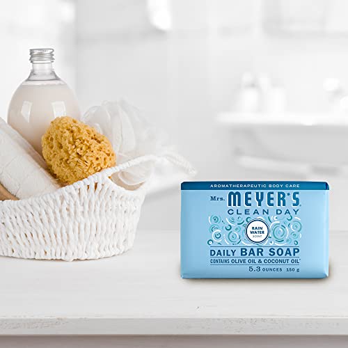 Mrs. Meyer's Clean Day Bar Soap, Use as Body Wash or Hand Soap, Cruelty Free ...