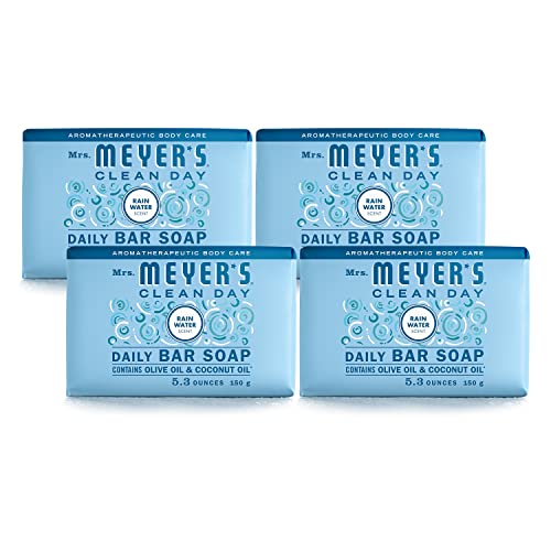 Mrs. Meyer's Clean Day Bar Soap, Use as Body Wash or Hand Soap, Cruelty Free ...