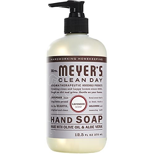 MRS. MEYER'S CLEAN DAY Liquid Hand Soap, Lavender Scent, Set Includes Refill ...