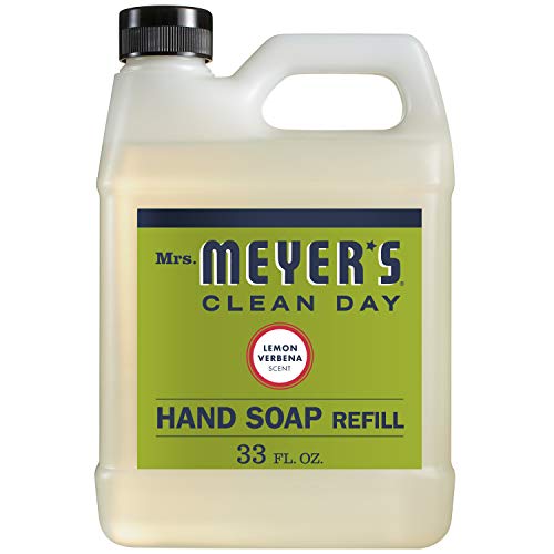 MRS. MEYER'S CLEAN DAY Liquid Hand Soap Refill, 33 Fl Oz, Lemon Verbena Scent...