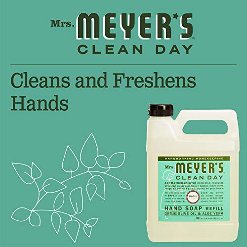 Mrs. Meyer's Clean Day Liquid Hand Soap Refill, Cruelty Free and Biodegradabl...