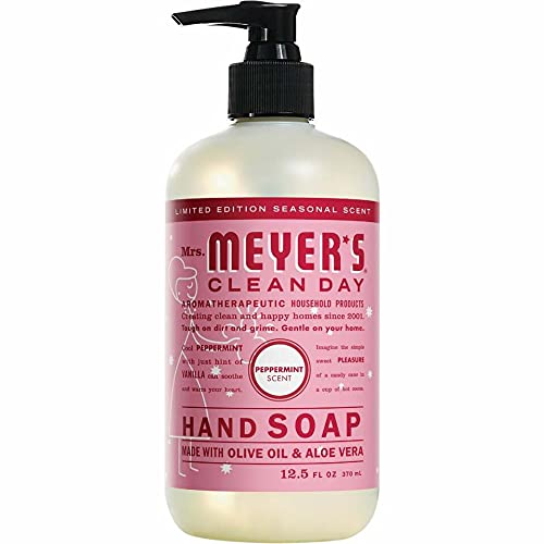 Mrs. Meyer's Liquid Hand Soap, Peppermint, 12.5 oz (Pack - 3)