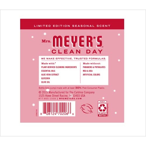 Mrs. Meyer's Liquid Hand Soap, Peppermint, 12.5 oz (Pack - 3)