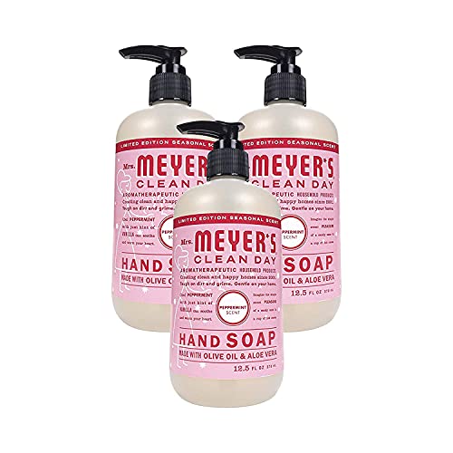 Mrs. Meyer's Liquid Hand Soap, Peppermint, 12.5 oz (Pack - 3)