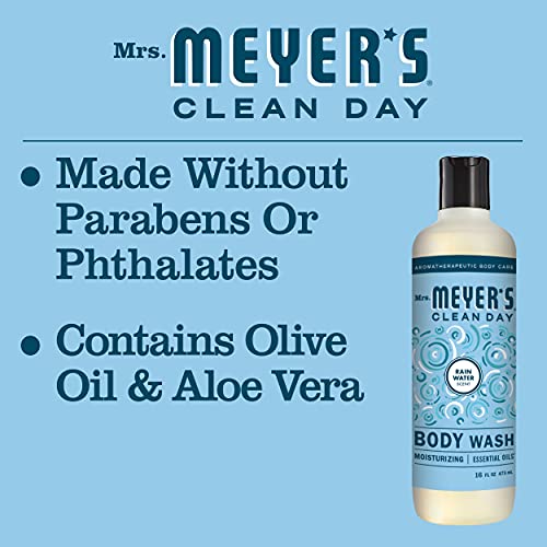 Mrs. Meyer's Moisturizing Body Wash for Women and Men, Cruelty Free and Biode...