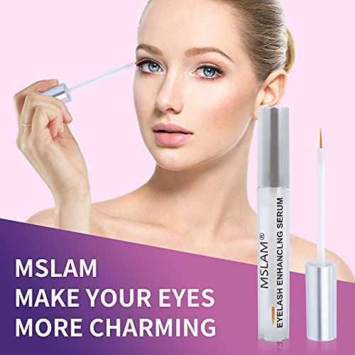 Eyelash Growth Serum & Eyebrow Enhancer Lash Serum by MSLAM Boost for Fuller ...