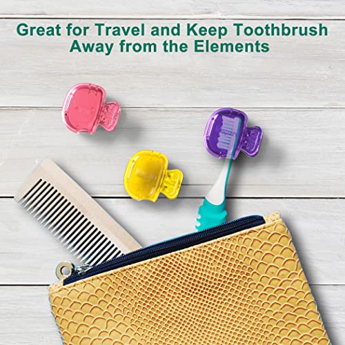 Mspan Toothbrush Head Cover Cap: Tooth Brush Protector Clip Compatible with O...
