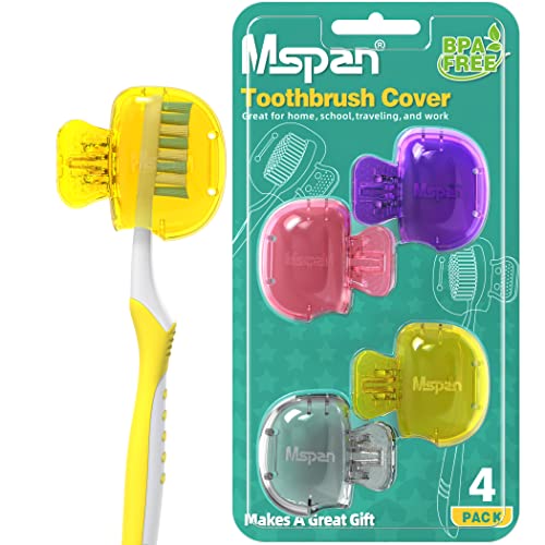 Mspan Toothbrush Head Cover Cap: Tooth Brush Protector Clip Compatible with O...