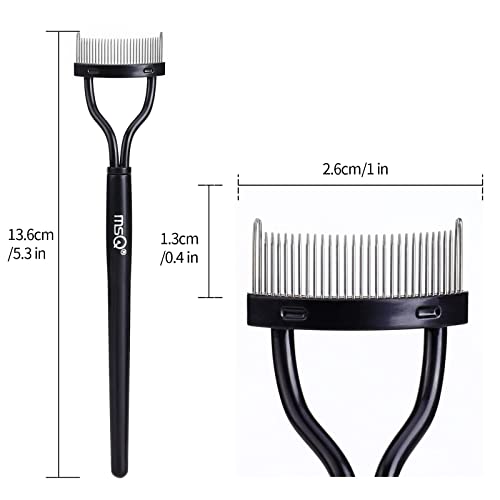 Eyelash Comb Eyebrow Brush MSQ Eyelash Separator Mascara Applicator Eyelash D...