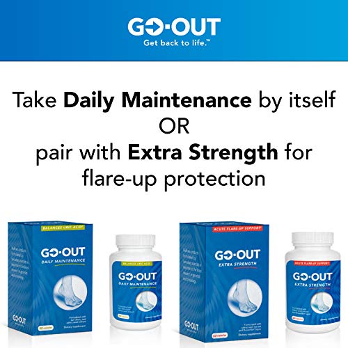 Uric Acid Support Supplement – Go-Out Tart Cherry Extract Capsules for SUSTAI...