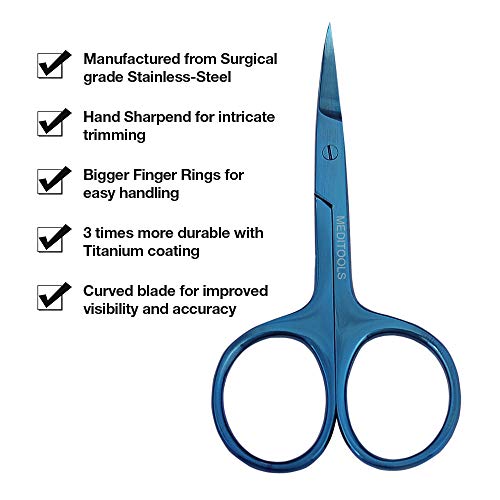Nail Scissors Curved, Cuticle Scissors, Trimming Scissors, Professional, INOX...
