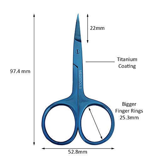Nail Scissors Curved, Cuticle Scissors, Trimming Scissors, Professional, INOX...