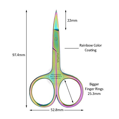 Professional Nail Scissors Curved, Stainless Steel, Trimming Scissors, Cuticl...