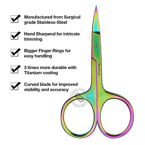Professional Nail Scissors Curved, Stainless Steel, Trimming Scissors, Cuticl...