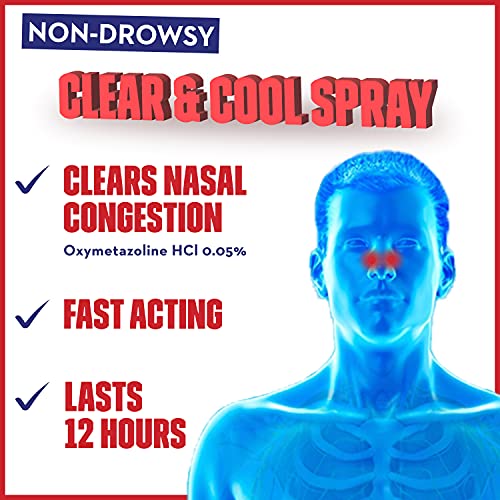 Mucinex Sinus-Max Nasal Spray Clear & Cool, 0.75 oz Packaging May Vary (Pack ...