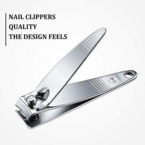 100 Pieces Nail Clippers Flat Toenail Clippers Stainless Steel Fingernails Po...