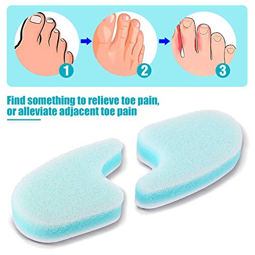 16 Pieces Foam Toe Spacers 3 Layer Toe Separators Toe Stretcher Divider for A...
