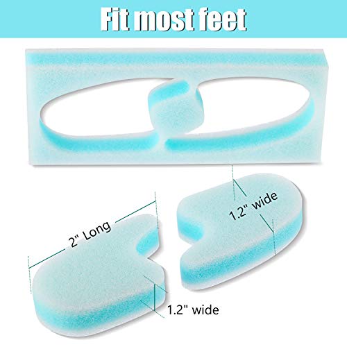 16 Pieces Foam Toe Spacers 3 Layer Toe Separators Toe Stretcher Divider for A...