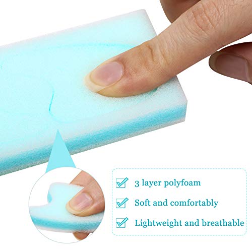 16 Pieces Foam Toe Spacers 3 Layer Toe Separators Toe Stretcher Divider for A...