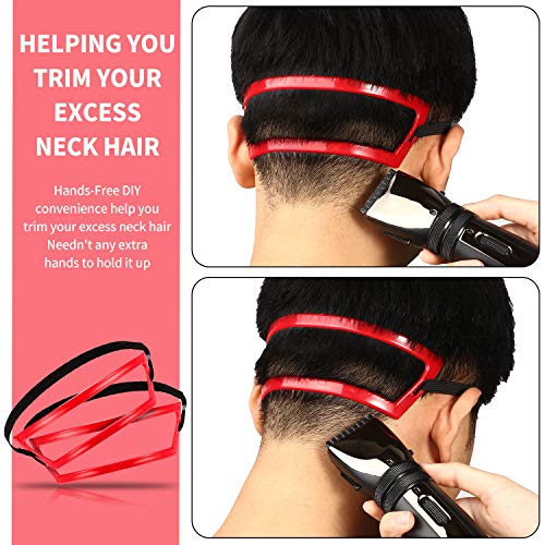 2 Pieces Neckline Shaving Template Hairline and Hair Trimming Guide Hairline ...