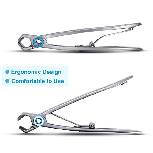 2 Pieces Oversized Thick Nail Clippers for Thick Toenails or Tough Fingernail...
