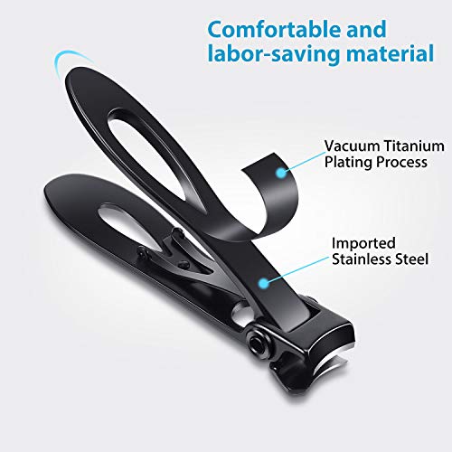 2 Pieces Oversized Thick Nail Clippers Wide Jaw Nail Cutter for Thick Toenail...