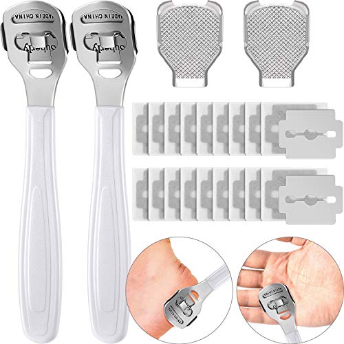 24 Pieces in Total, 2 Callus Shaver Sets Include 20 Replacement Slices 2 Call...